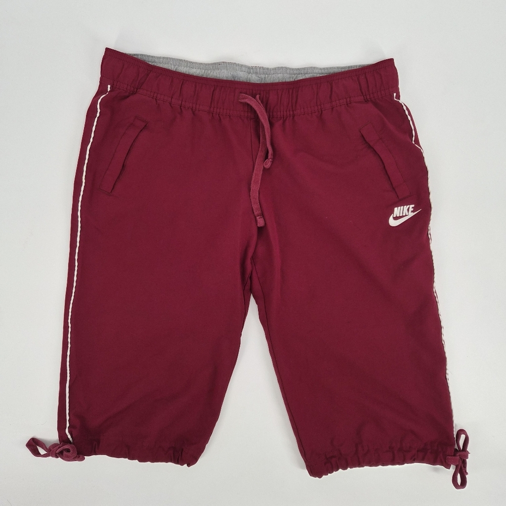 Adidas Y2K Classic Red And White Capri Adjustable Track Pants‎